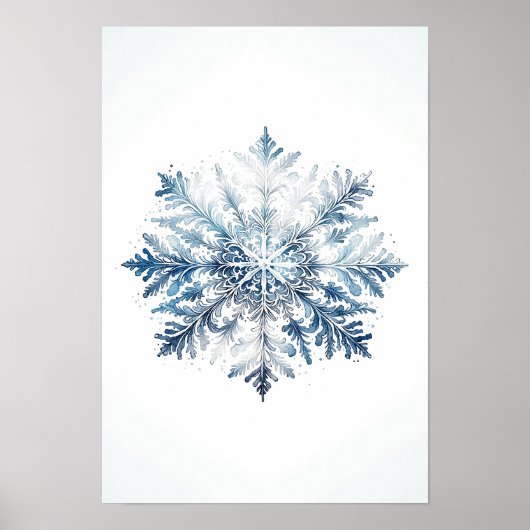 Majestic Snowflake Poster (Vorne)