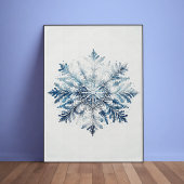 Majestic Snowflake Poster