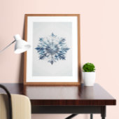 Majestic Snowflake Poster
