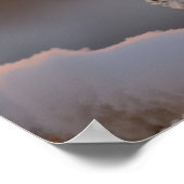 Majestic Snowy Owl auf einer Baumzweigung Poster (Ecke)