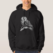 Majestic Snowy Owl durchgeknallt Hoodie (Vorderseite)
