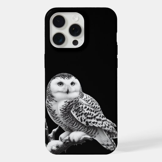 Majestic Snowy Owl durchgeknallt iPhone Hülle (Rückseite)