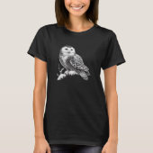 Majestic Snowy Owl durchgeknallt T-Shirt (Vorderseite)