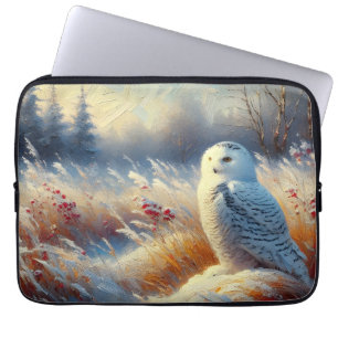 Majestic Snowy Owl in der Wildnis Laptopschutzhülle
