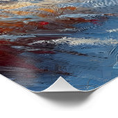 Majestic Snowy Owl in der Wildnis Poster (Ecke)