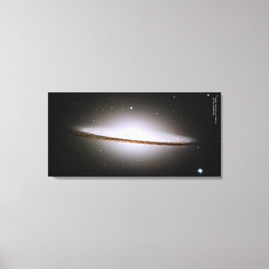 Majestic Sombrero Galaxy Hubble Telescope 2004 Leinwanddruck (Vorderseite)