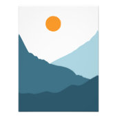 Majestic Sonnenaufgang über den Bergen Fotodruck (Vorne)