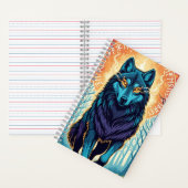 Majestic Spirit Wolf Notebook Notizblock (Innen)