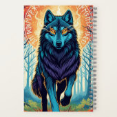 Majestic Spirit Wolf Notebook Notizblock (Rückseite)