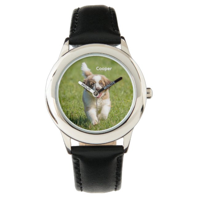 Majestic St. Bernard Kid's Personalisiert Armbanduhr (Vorderseite)