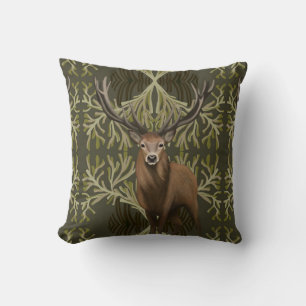 Majestic Stag Abstrakt Grünwald Kissen