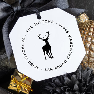 Majestic Stag Elegante Rücksendeadresse Familienna Permastempel