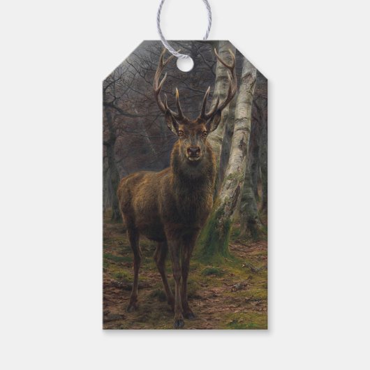 Majestic Stag, König des Waldes Geschenkanhänger (Vorderseite)
