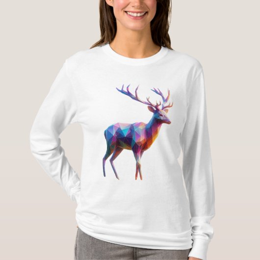 "Majestic Stag: Regal Forest Elegance" T-Shirt (Vorderseite)