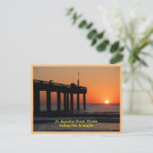 Majestic Sunrise beim Angeln Postkarte (Stehend Vorderseite)