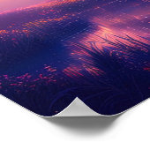 Majestic Sunrise im Sumpfland Poster (Ecke)