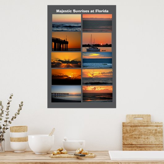 Majestic sunrises at Florida Poster (Küche)