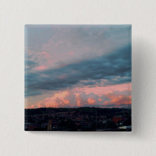 Majestic Sunset in Wales Button