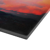 Majestic Sunset in Wales, fügen Sie Ihren Text hin Schneidebrett (Ecke)