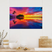Majestic Sunset | Wailea Beach, Maui, Hawaii Poster (Küche)