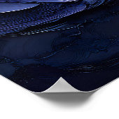 Majestic Sunset Wave im texturierten Ölstil Poster (Ecke)