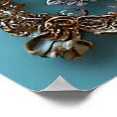 Majestic Tauben mit Kronen Poster (Ecke)