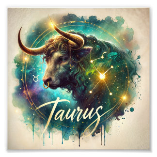 Majestic Taurus Zodiac Art Fotodruck