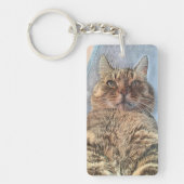 Majestic Tiger Cat Schlüsselanhänger (Vorderseite)