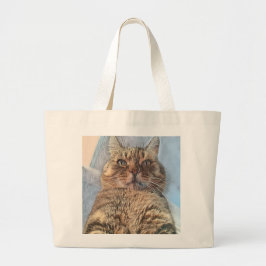 Majestic Tiger Cat Tote Bag Jumbo Stoffbeutel