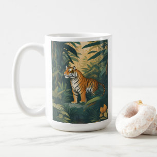 Majestic Tiger im Dschungel Kaffeetasse
