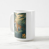 Majestic Tiger im Dschungel Kaffeetasse (Vorderseite Links)
