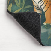 Majestic Tiger im Dschungel Mousepad (Ecke)