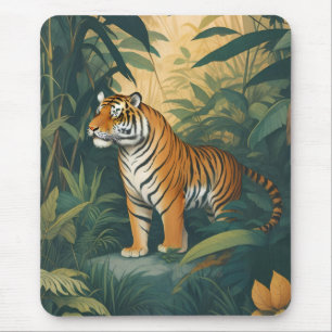 Majestic Tiger im Dschungel Mousepad