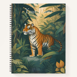 Majestic Tiger im Dschungel Notizblock