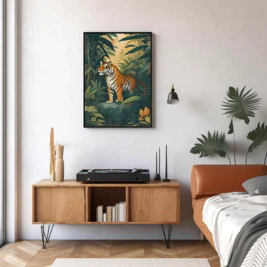Majestic Tiger im Dschungel Poster