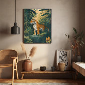 Majestic Tiger im Dschungel Poster