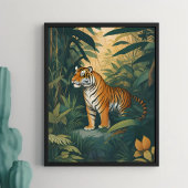 Majestic Tiger im Dschungel Poster
