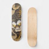 Majestic Tiger in Bamboo Skateboard (Vorderseite)