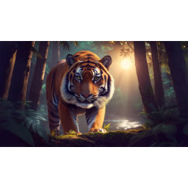 Majestic Tiger In Forest Bedruckter Rucksack