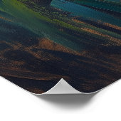 Majestic Tiger in Jungle Foliage Poster (Ecke)