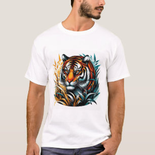 Majestic Tiger in lebendigem Dschungel T-Shirt