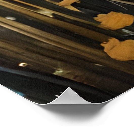 Majestic Tiger in Wasserfarbe Poster (Ecke)