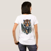 Majestic Tiger - King of the Dschungel T-Shirt (Schwarz voll)