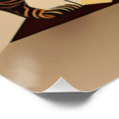 Majestic Tiger Landschaft Kunstdrucken Poster (Ecke)