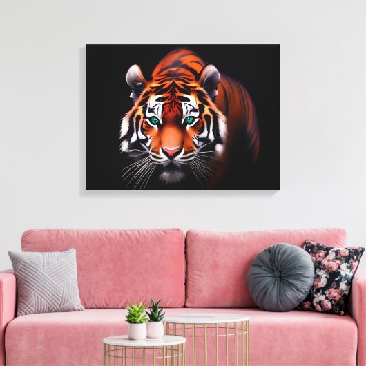 Majestic Tiger Leinwanddruck (Insitu (Wohnzimmer))