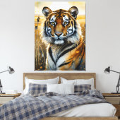 Majestic Tiger Leinwanddruck (Insitu (Schlafzimmer))