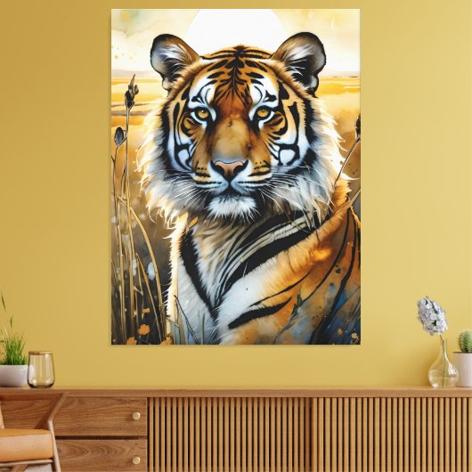 Majestic Tiger Leinwanddruck (Insitu (Wohnzimmer))