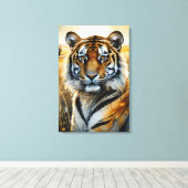 Majestic Tiger Leinwanddruck (Insitu (Holzboden))