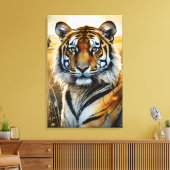 Majestic Tiger Leinwanddruck (Insitu (Wohnzimmer))