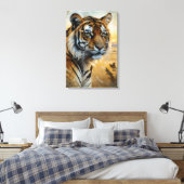 Majestic Tiger Leinwanddruck (Insitu (Schlafzimmer))